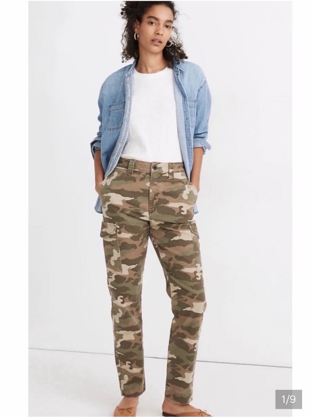 Madewell Classic Straight Camo Cargo Pants
